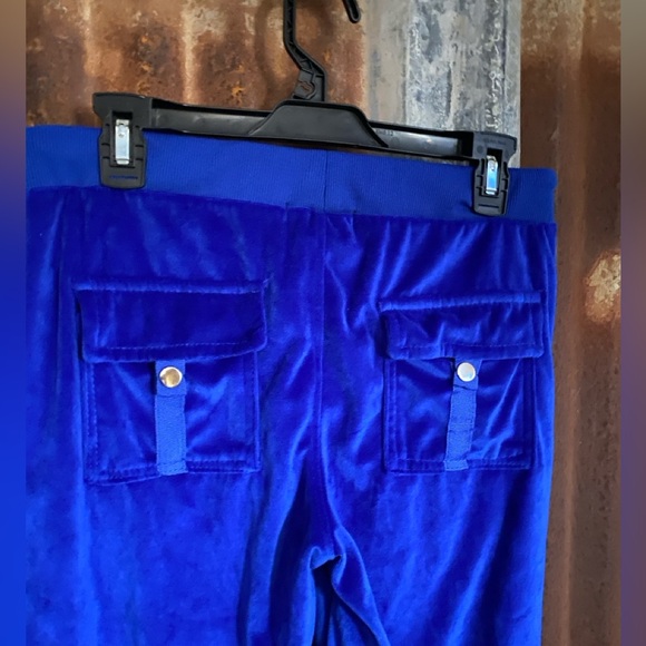 Vintage Y2K 2 piece Royal blue velvet/velour tracksuit - Picture 7 of 9